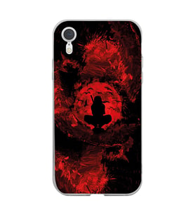 Iphone XR Uyumlu İtachi Uchiha Tasarımlı Şeffaf Telefon Kılıfı
