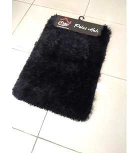 Doğuş Peluş Tavşan Tüyü Siyah 2 li Klozet Takımı