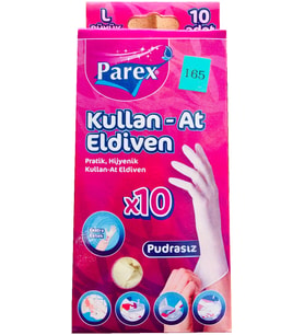 Parex Kullan-At Pudrasız Eldiven 10 Adet M/L