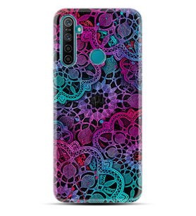 Realme 5i 5 Pro 6i 7 Pro 8 Kılıf Desemli Silikon Colurful Mandala 1667