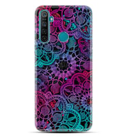 Realme 5i 5 Pro 6i 7 Pro 8 Kılıf Desemli Silikon Colurful Mandala 1667