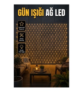 Gün Işığı LED Ağ Dekorasyon Aydınlatması Balkon Teras Süsleme