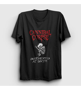 Presmono Unisex Siyah Butchered At Birth Cannibal Corpse T-Shirt 32799tt