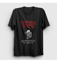 Presmono Unisex Siyah Butchered At Birth Cannibal Corpse T-Shirt 32799tt