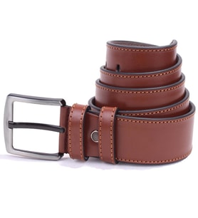 Dagoster DMK26-459 Taba 4.5 cm Suni Deri Erkek Kemer