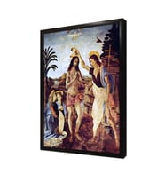 The Baptism Of Christ Çerçeveli Mdf Tablo