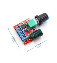 Potlu 5A 35V Mini DC Motor Pwm Potlu Hız Kontrol Devresi 90 Watt