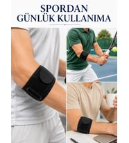 Epikondilit Bandajı Ayarlanabilir Tenisçi ve Golfçü Dirseği Destek Bandı