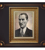 ÖZEL SERİ ALTIN VARAKLI ATATÜRK TABLO S991