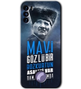 Reeder S19 Max Pro S Kılıf HD Desen Baskılı Arka Kapak - Bozkurt Atatürk