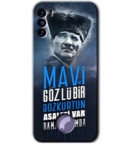 Reeder S19 Max Pro S Kılıf HD Desen Baskılı Arka Kapak - Bozkurt Atatürk