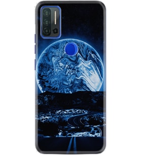 Reeder P13 Blue Max Pro Kılıf Silikon Desen Mavi Gece 1605
