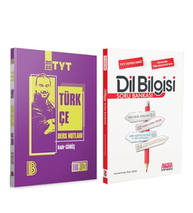 Benim Hocam TYT Türkçe Ders Notları ve AKM Dil Bilgisi Soru Bankası Seti 2 Kitap