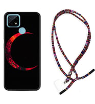 Realme C11 C21 C21Y C25Y C11 2021 Kılıf Boyun Asklı Rasta Silikon Red Moons 1747