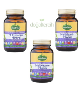 Mindivan Multivitamin 60 Kapsül x 3 Adet