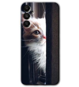 Galaxy A05s Kılıf HD Desen Baskılı Kılıf - Kedi Bakışı