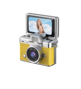 Çeşithane LK-027 Mini Dijital Kamera 1080P Döner Ekran Vlog Kamera-Sarı