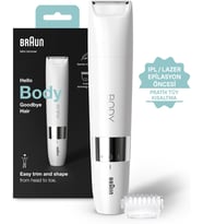 Lexroo Body Mini Trimmer BS1000 Vücut Tüy Kesme Makinesi + Düzeltici Tarak, Pil ve Temizleme Fırçası