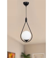 Prestia Sarkıt Avize – 4 Farlı Renk Seçenekli Modern Tasarım Avize (Siyah)