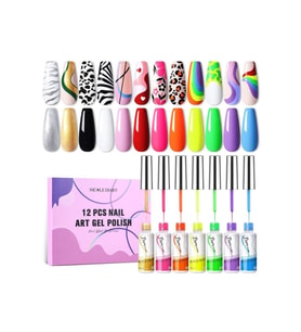 8 ml Naıl Art Paıntıng Gel Uv Set (NAIL ART ÇİZİM SETİ) 12 Parça