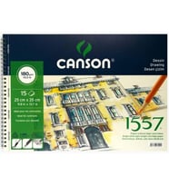 CANSON 25X35 1557 SPİRALLİ RESİM DEFTERİ 180GR.15 YP.