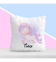 BK Gift Kişiye Özel İsimli Çocuk Beyaz Yastık-12