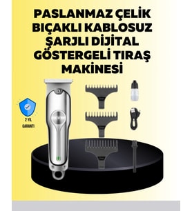 Metal Gövdeli Saç Sakal Kesme Makinesi – Hassas Kesim İçin
