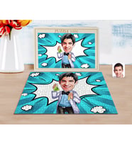 BK Gift Kişiye Özel Erkek Kimyager Karikatürlü 1000 Parça Profesyonel Puzzle-2