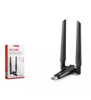 P-ix-Link UAC20 AC1200 Dual Band 5G WiFi Adaptör RTL8812BU (Siyah)