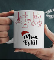 Kişiye Özel Mrs Kadın Arkadaşa Yılbaşı Kupası