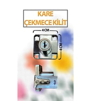 Kare Dolap, Çekmece Kilidi Gömme Kilit