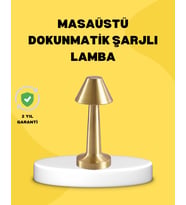 Kablosuz Led Masa Lambası 1800mah 3 Renk Aydınlatma Dokunmatik