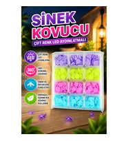 Çift Renk LED Aydınlatmalı Sinek Kovucu Lamba – 360° Koruma Izgaralı
