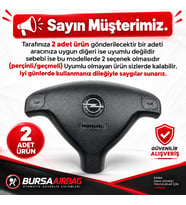 Opel Astra G 2002-2007 modeller arası geçmeli airbag kapağı  Armalı.