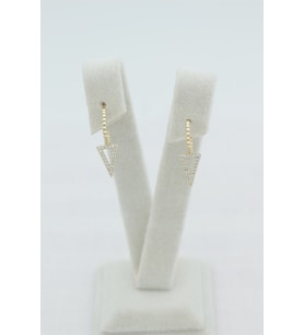 STİL İNCİSİ/XUPING JEWELRY ÜÇGEN NOKTA TAŞLI KÜPE