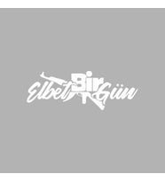 Elbet Bir Gün AK-47 Araba Sticker siyah 20x8 CM (Beyaz)