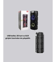 Usb, Sd Kart Ve Aux Girişli Taşınabilir Hoparlör