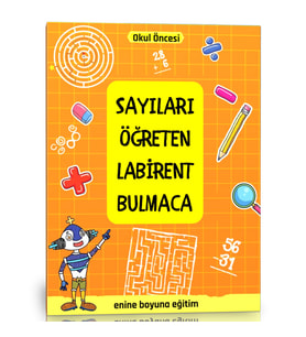 Sayıları Öğreten Labirent Bulmaca Kitabı