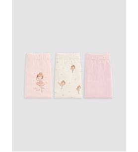 LCW Kids Ekru Kız Çocuk 3'lü Boxer