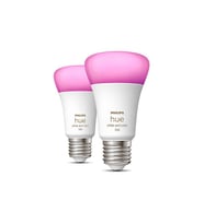Philips Hue 9-75W Renkli Akıllı Ekopaket E27 Bluetooth Özellikli 2'li Ampul