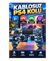 PS4 Uyumlu Bluetooth Kablosuz Gamepad – Çift Titreşimli Ergonomik Oyun Kolu