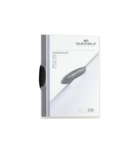 Durable 2260 Swingclip 30 25 Sayfa Kapasiteli Sıkıştırmalı Dosya Siyah Renk