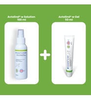 ACTOLIND W SOLUTION 100 ML & ACTOLIND W GEL 50 ML (Yara İyileştirme Solüsyonu ve Jeli)