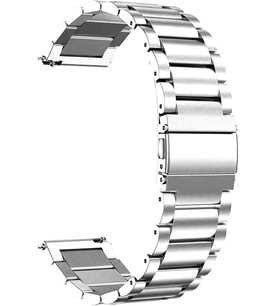 Amazfit Bip 3 Metal Stainless Steel Kordon (Amazfit Bip 3 ile Uyumlu Kordon, Akıllı Saat Kayışı)