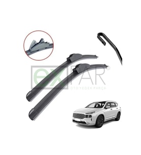 HYUNDAİ SANTA FE ÖN CAM SİLECEK SÜPÜRGESİ TAKIMI 2021 - 2023 MODEL SANTAFE ÖN SİLECEK