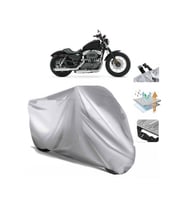 Sportster 1200 Nightster  Arka Çanta (bağlantı Tokalı) Uyumlu SolarBlock  Motosiklet Brandası Örtüsü (Siyah)