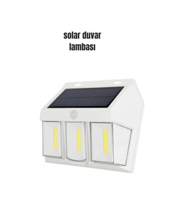 Suya Dayanıklı Solar Duvar Lambası – Akıllı Gece Sensörlü Işık