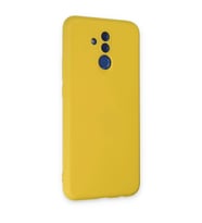 Huawei Mate 20 Lite Kılıf Nano İçi Kadife  - Sarı