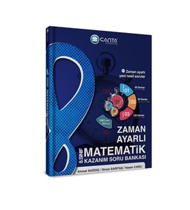 Çanta Yayınları 8.Sınıf Matematik Zaman Ayarlı Kazanım Soru Bankası 2024 (Çok Renkli)