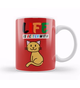 Funny Cat Lover Gifts For   Men Kids Kupa Bardak Porselen